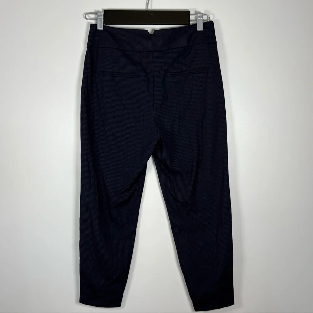 Dynamite Women’s Navy Dress Pants w/ Light Blue Pinstripe, Size 4, Tailored - Picture 3 of 7